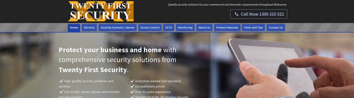 The Twenty First Security website, November 2017.